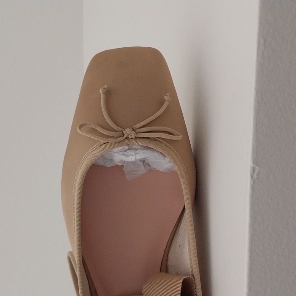 J. Crew Ballet Flats With Ribbon Ties.  Sz. 9.5M   New In Box. - Picture 4 of 4